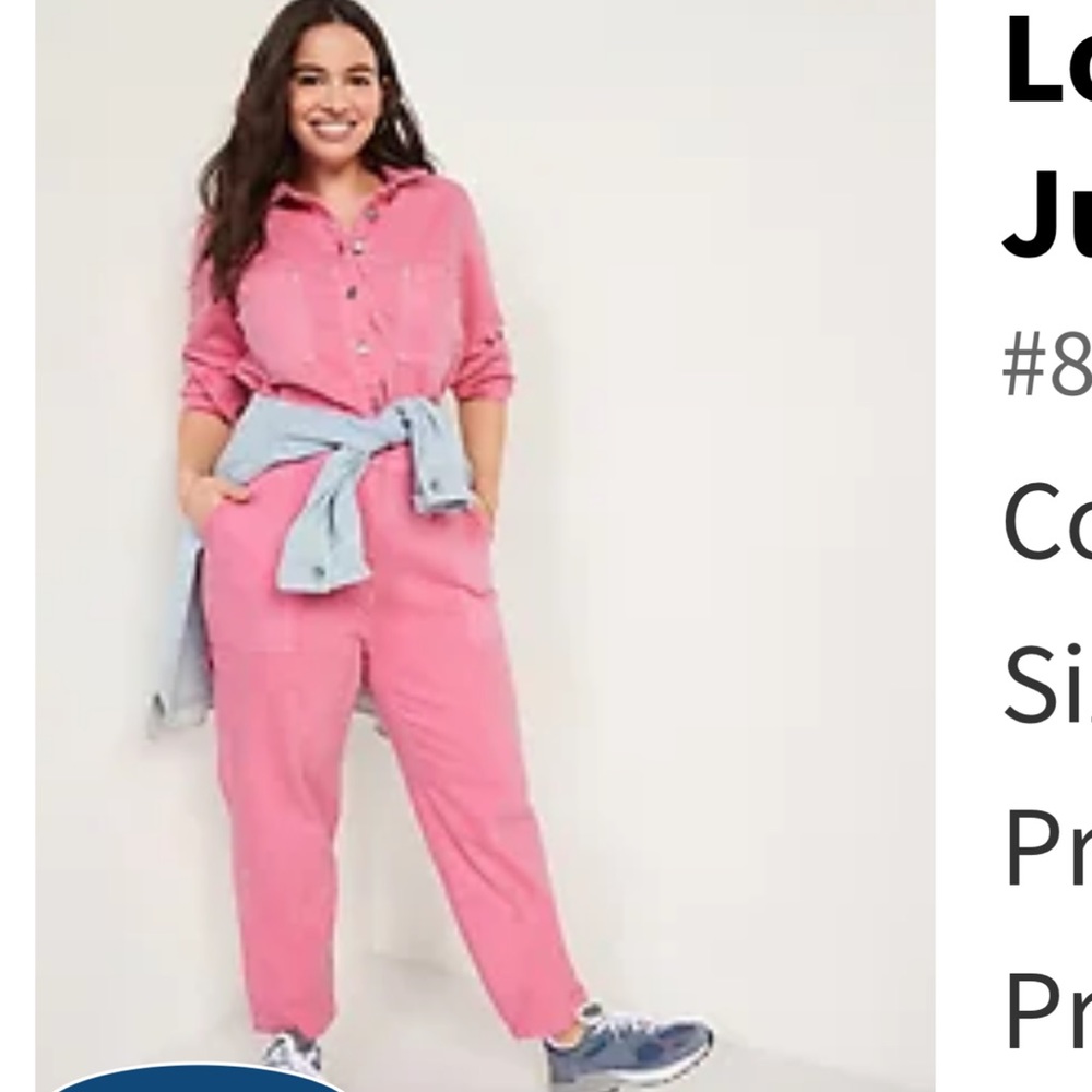 Pink overalls